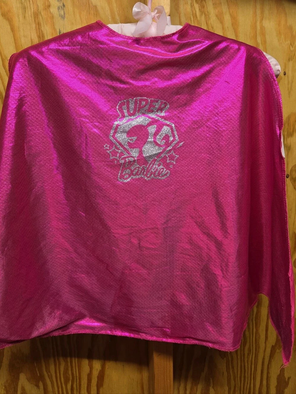 Just Play Barbie Princess Power Super Barbie Pink Cape Costume Kids Size 4-6X